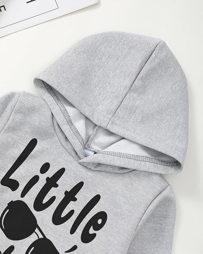 NZRVAWS Toddler Baby Boy Clothes 6 12 18 24 Months Long Sleeve Hoodie Sweatshirt Fall Winter 2-8T Little Boy Outfits