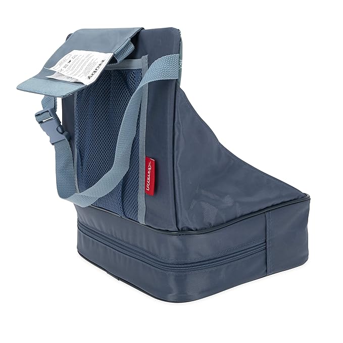 Nuby Easy Go Booster Seat - Travel Booster Seat for Babies and Toddlers - Holds Up to 35 Pounds - 9+ Months - Blue