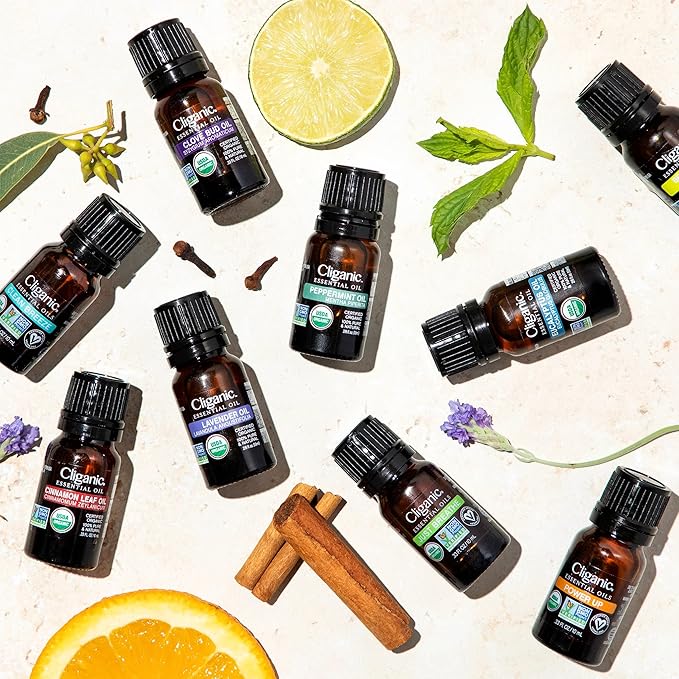 Cliganic Organic Rosemary Essential Oil, 2oz - 100% Pure Natural Undiluted, for Aromatherapy | Non-GMO Verified (Packaging May Vary)
