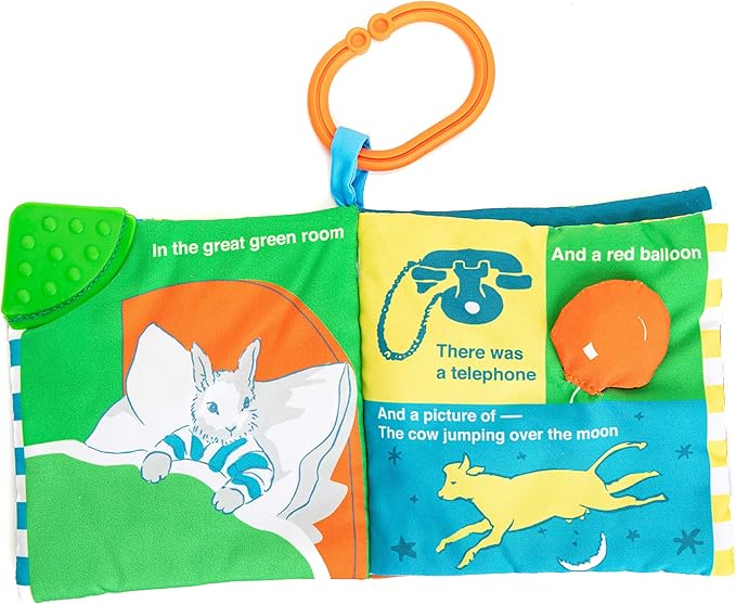 Kids Preferred Goodnight Moon Soft Book with On The Go Clip, 5 Inches