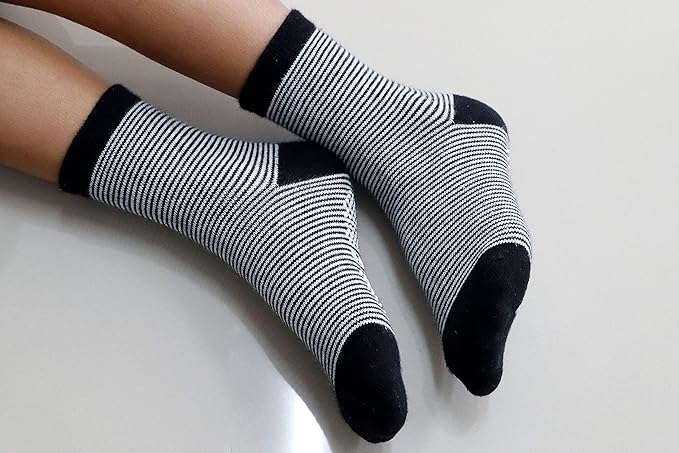 RATIVE Non Skid Anti Slip Crew Socks With Grips for Baby Infant Toddlers Kids Boys
