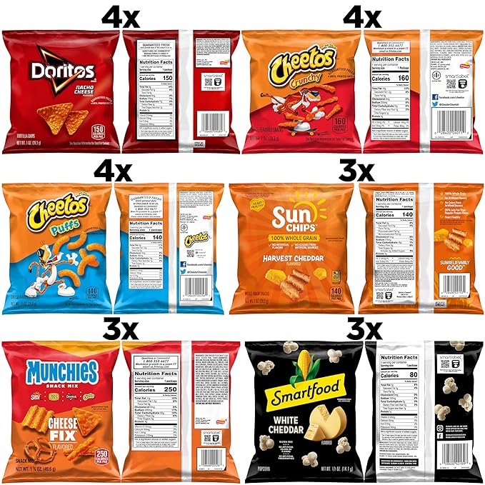 Frito-Lay Cheesy Mix Variety Pack (Pack of 21)