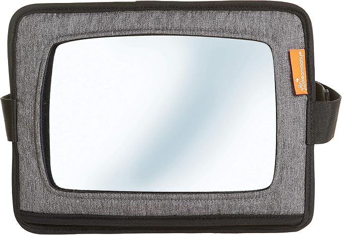 Dreambaby Reversible Car Back Seat Rear View Mirror - 2 in 1 Function - Tablet Holder & Safety Mirror - Grey - Model L1215