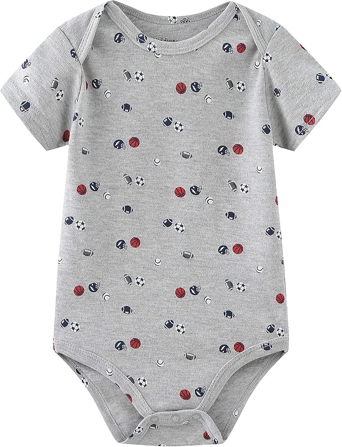 Kiddiezoom Baby Layette Set Baby Boys' 9-Piece Bodysuits Pants Set Toddler Girl Boy Unisex Baby Gift Sets