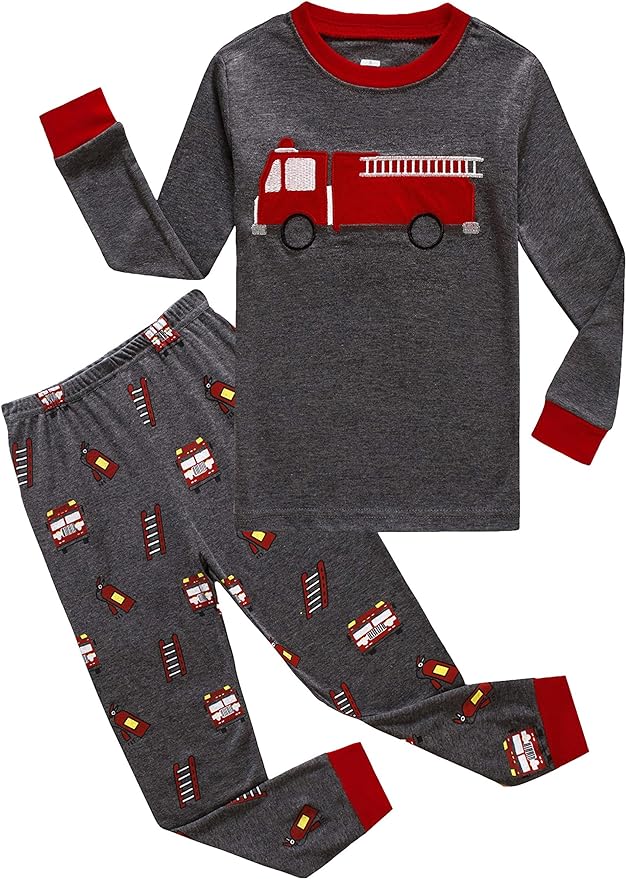Family Feeling Little Big Boy Pajamas Sets 100% Cotton Pjs Kids Jammies