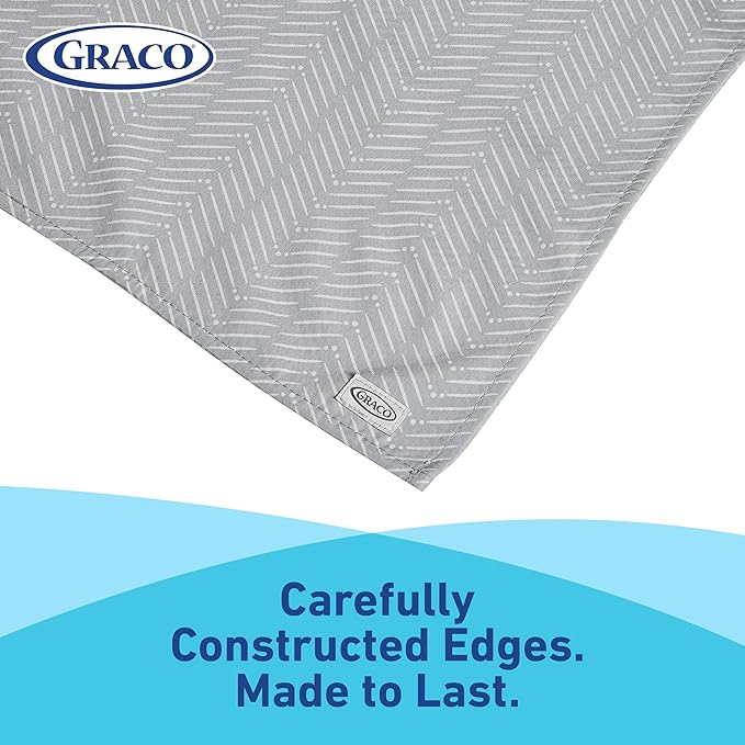 Graco Splat Mat for Under High Chair and Arts and Crafts, 50" X 50" Baby Anti-Slip Food Splash and Spill Mat for Eating Mess, Waterproof Floor Protector and Table Cloth