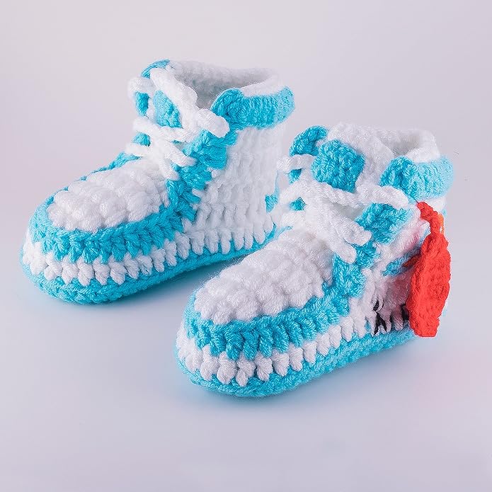 Diaper Book Club Baby Sneakers Crochet Hypebeast Shoes for Toddler Sneakerheads, Soft Booties for Boys & Girls, Designer Kids Fashion, Breathable & Comfortable Children's Kicks