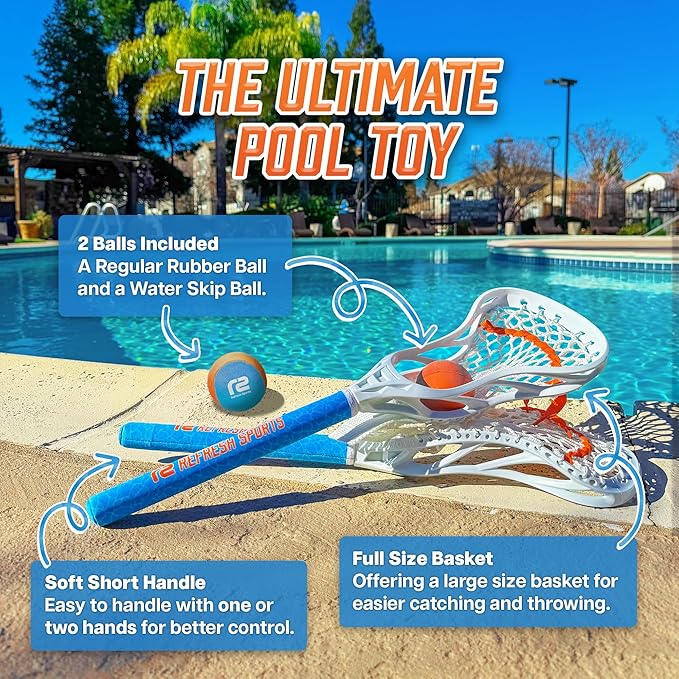 Mini Toss Lacrosse Sticks - Teen Boy Gifts & Outdoor Lacrosse Gifts - Beach Pool Games for Kids All Ages & Best Easter Gifts for Teen Boys Ages 6 7 8 9 10 11 12 + Year Old Boys Toys Gift Ideas 2026