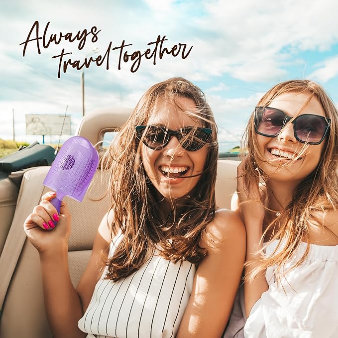 NuWay® U.S. Patented Vented TravelC® for All Hair Types is Hair Dryer Safe (Purple)