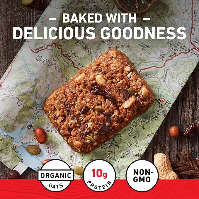 CLIF BAR - Energy Protein Bars - Trail Mix - Made with Organic Oats - Energy Bars - Non-GMO - (10 Pack)