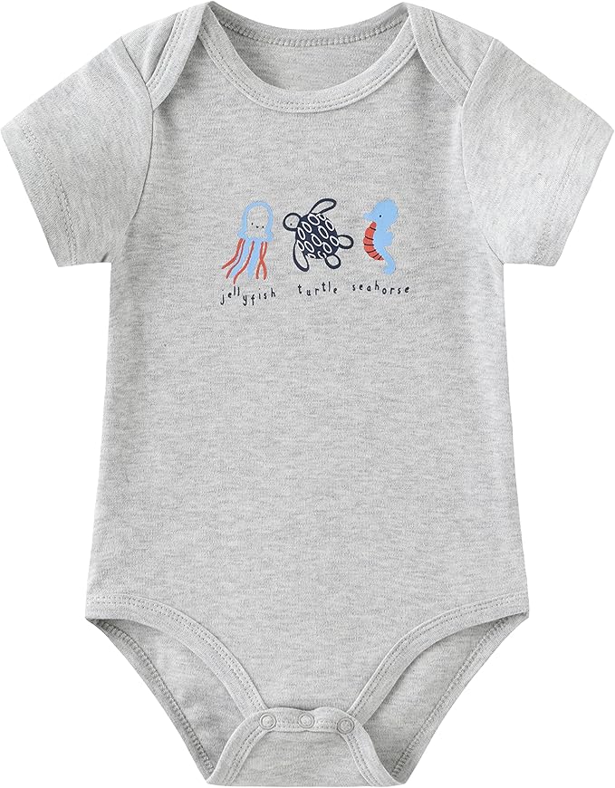 Kiddiezoom Baby Layette Set Baby Boys' 9-Piece Bodysuits Pants Set Toddler Girl Boy Unisex Baby Gift Sets