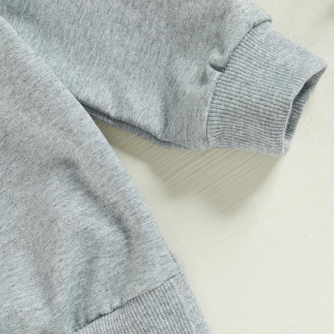 Baby Boy Fall Clothes Set Long Sleeve Letter Print Sweatshirt Pants Toddler Infant Outfits 6 12 18 24 Months 2T