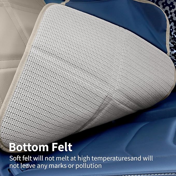 Car Seat Protector,Extra Thick Car Seat Covers Non-Slip Waterproof Mat Pad Leaving No Imprints Marks for Child Baby Pet Truck SUV Automobile (Beige-B)