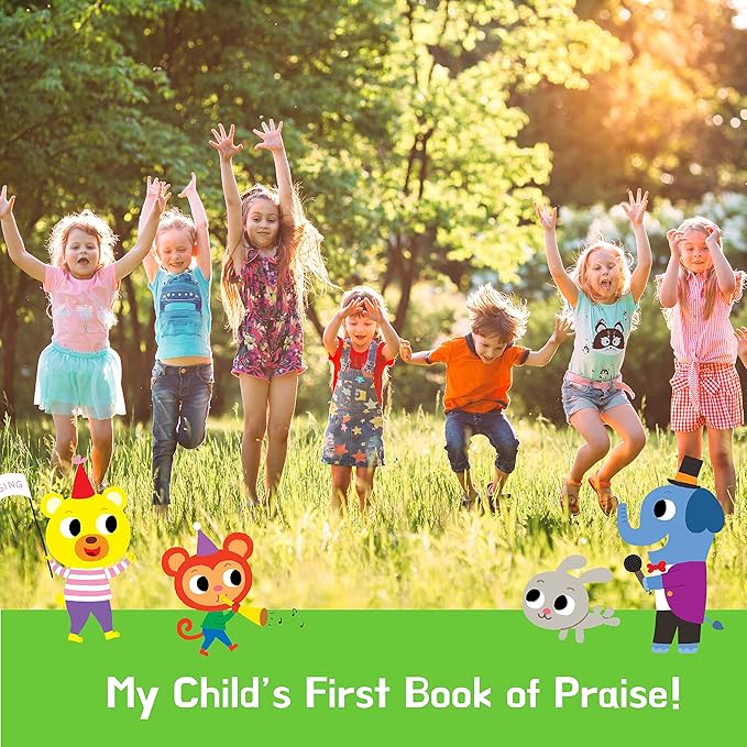 Dance with Jesus Christian Sound Books for Kids - 6 Bible Songs - Baptism, Christening, Dedication Gifts for Boys and Girls - Religious Toys, Music Books for Toddlers 1-3