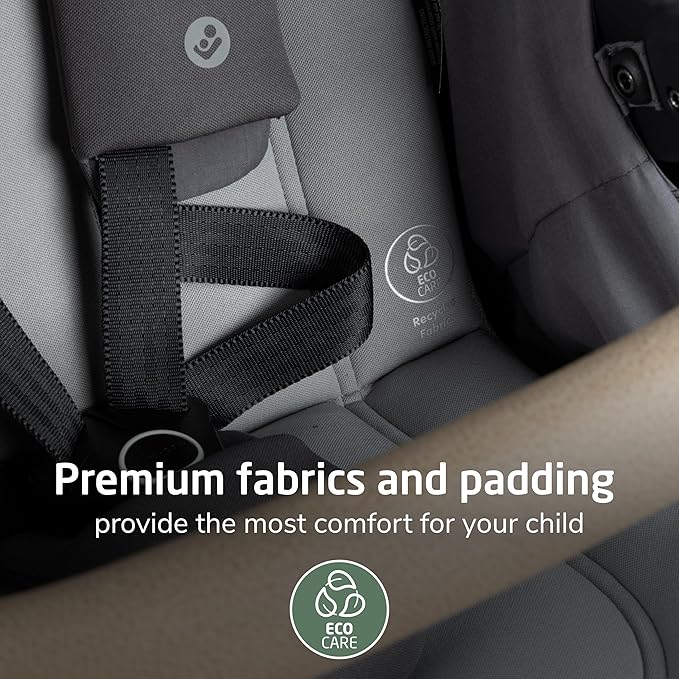 Maxi-COSI Zelia Pro 5-in-1 Travel System with Mico Pro Infant Car Seat, Baby Stroller Combo, Reversible Seat, Large Wheels, Adjustable Handle, Newborn to Toddler, Lightweight, Sea Salt