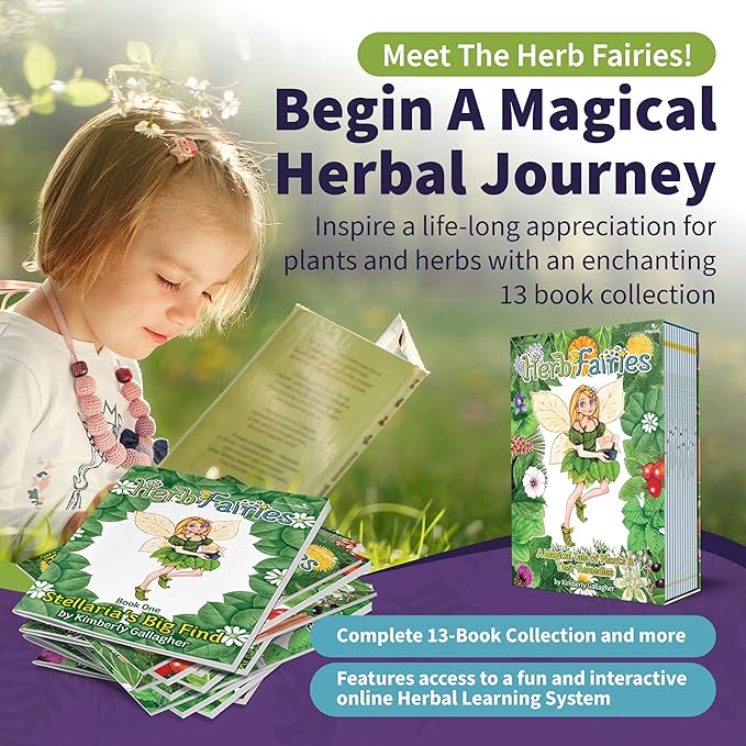 Herb Fairies: 13 Plant Story Books Set & Digital Learning System – Explore Plants Through Educational Stories – Includes Audiobooks, Printables, Crafts, Puzzles & Games