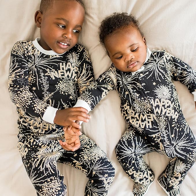 Burt's Bees Baby Boys Sleep and Play PJs, 100% Organic Cotton One-Piece Zip Front Romper Jumpsuit Pajamas
