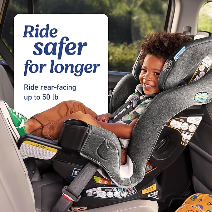 Graco Extend2Fit 3-in-1 Convertible Baby Car Seat, Rear and Forward Facing, Adjustable Extension Panel for Extra Legroom, Ashten