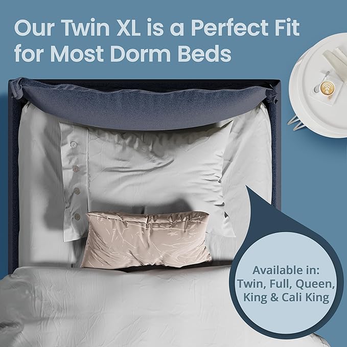 SafeRest Waterproof Twin Size Mattress Protector - Fitted with Stretchable Pockets - Machine Washable Cotton Blend Mattress Cover for Bed