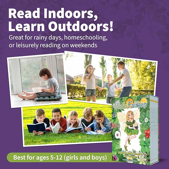 Herb Fairies: 13 Plant Story Books Set & Digital Learning System – Explore Plants Through Educational Stories – Includes Audiobooks, Printables, Crafts, Puzzles & Games