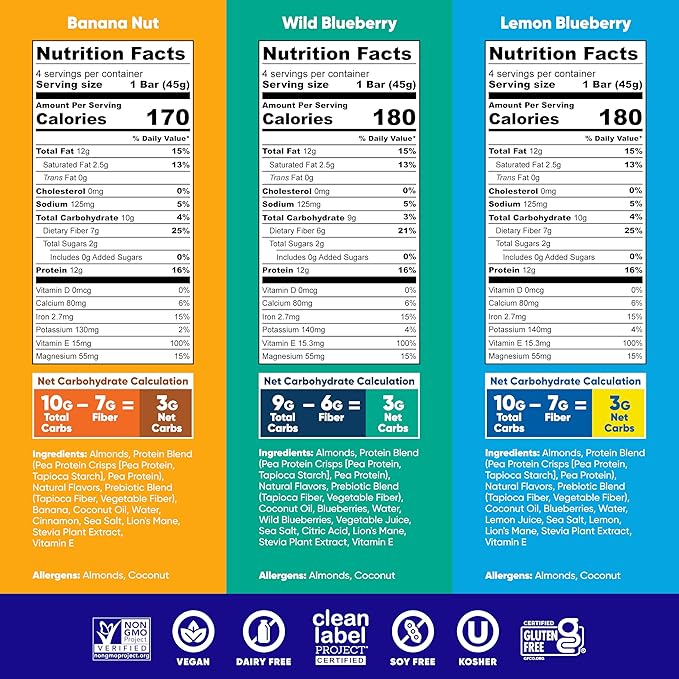 IQBAR Brain and Body Clean Plant Protein Bars - Chocolate & Fruit Lovers Variety - 12 Bars - Keto, Vegan, High Fiber, Gluten Free, Low Sugar Snack with Nutrients for Focus, Energy, Meal Replacement