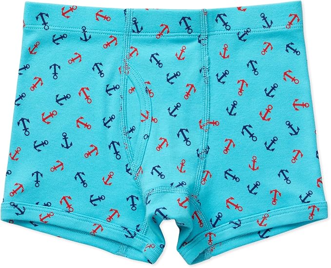 Lucky & Me Nolan Boys GOTS, Organic Cotton, Boxer Briefs, 7-Pack