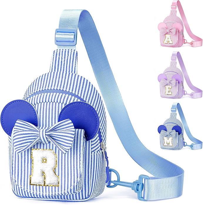 YOOLIFE Valentines Day Gifts for Kids Girl - Sling Bags for Girls Kids | Initial Small Crossbody Purses for Girl Kid Birthday