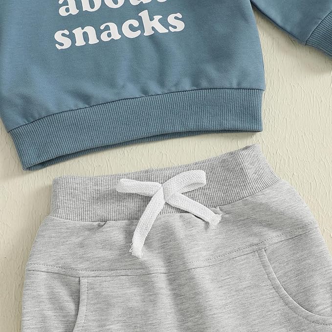 Infant Baby Boy Fall Clothes Set Funny Letter Sweatshirt Pant Outfit Toddler Winter Clothes 6 12 18 Months 2T 3T