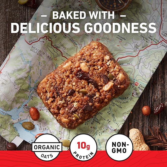 CLIF BAR - Energy Protein Bars - Trail Mix - Made with Organic Oats - Energy Bars - Non-GMO - (5 Pack)