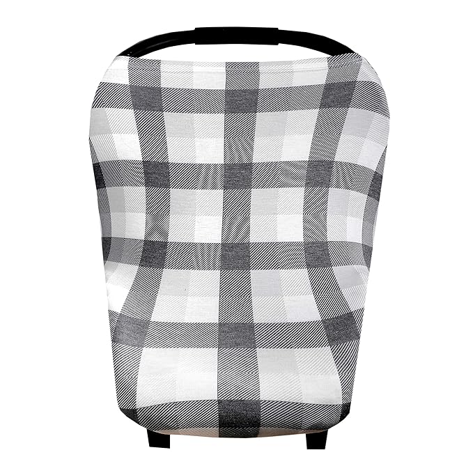 Copper Pearl Baby Car Seat Cover Canopy and Nursing Cover Multi-Use Stretchy 5 in 1 Gift 'Hudson'